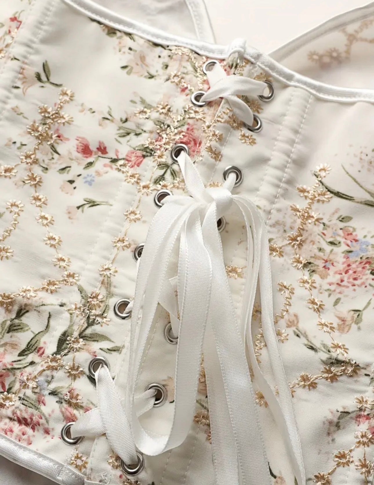 CORSET CORAZÓN FLORAL