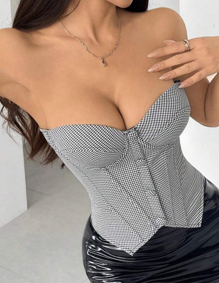 BUSTIER BOTÓN