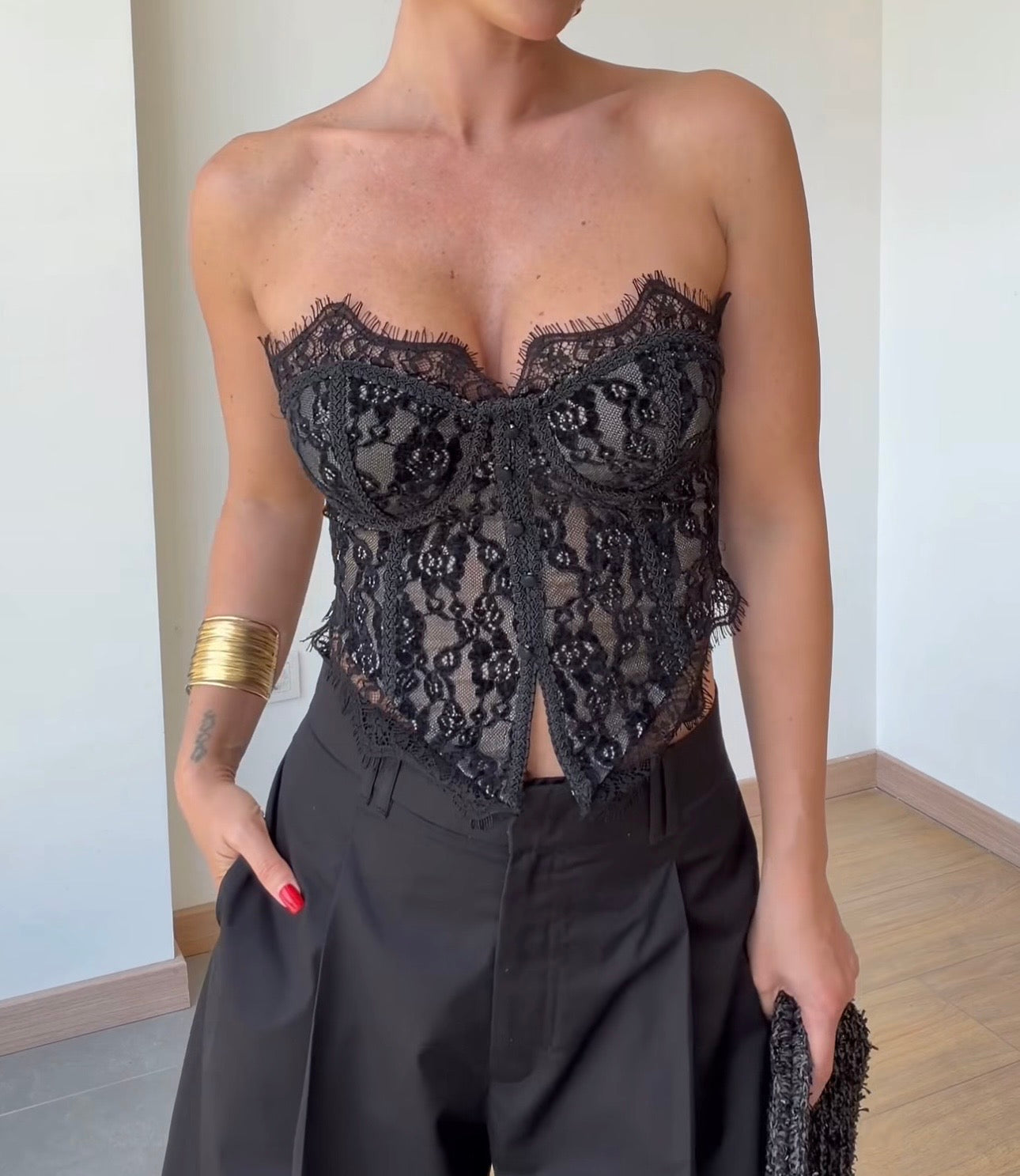 BUSTIER TERCIOPELO