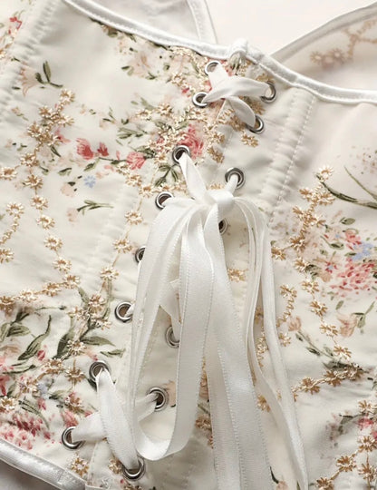 CORSET CORAZÓN FLORAL