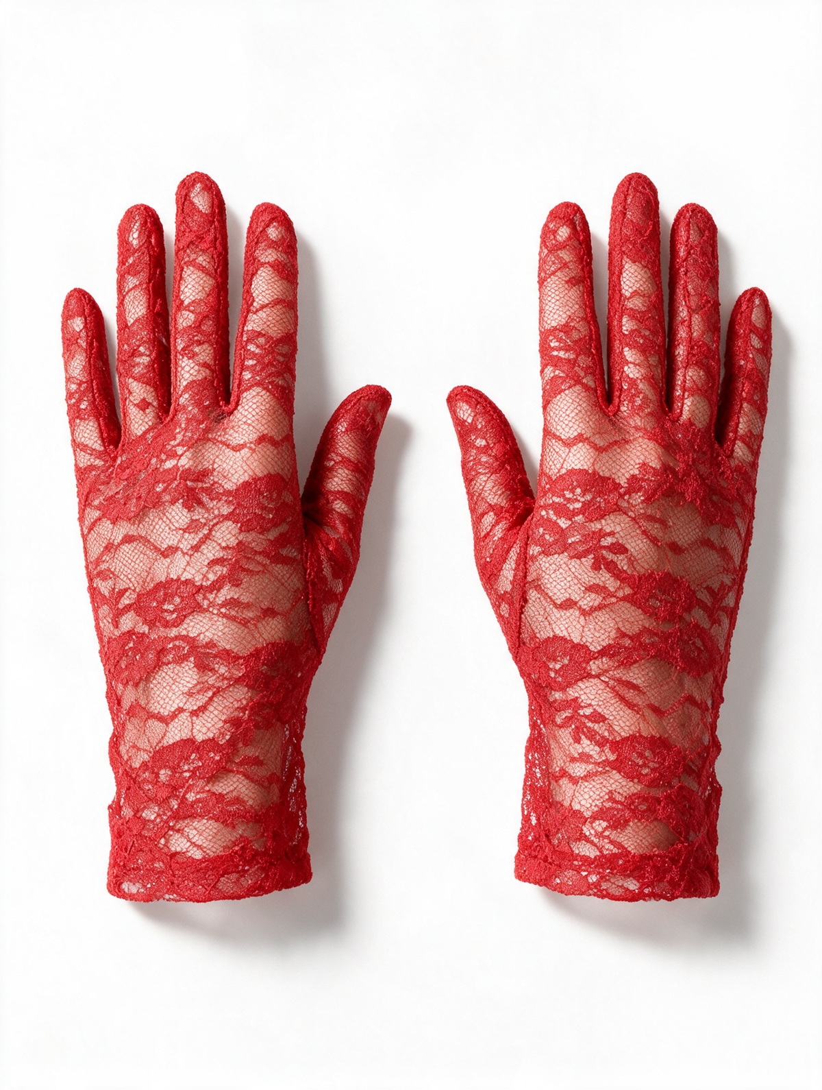 GUANTES ENCAJE CORTOS
