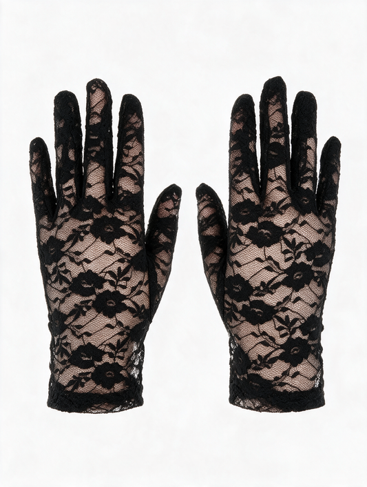 GUANTES ENCAJE CORTOS